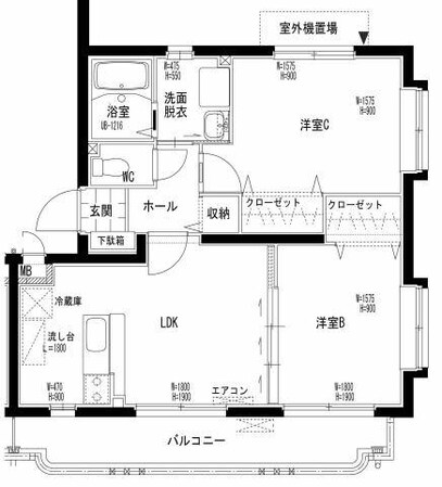 グローリー野田2の物件間取画像